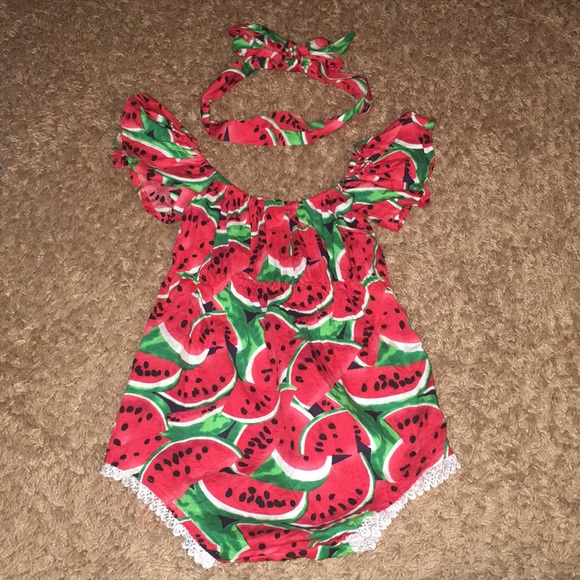 Baby Adorable Watermelon Outfit 🍉 6-12 months - Picture 2 of 7